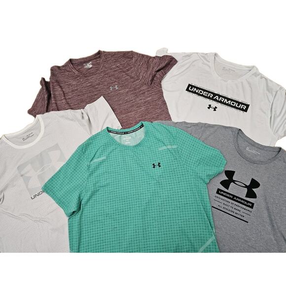 Under Armour Men’s Size 2XL Shirt 5 Piece Lot - Picture 1 of 16
